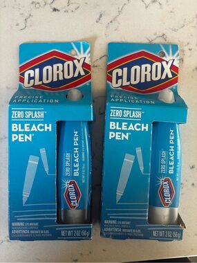 2x Clorox Zero Splash Bleach Pen